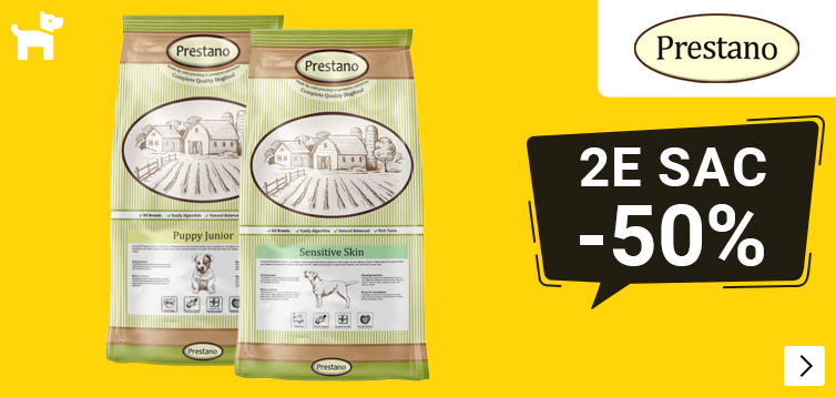 PRESTANO 2e zak 50% korting DOG